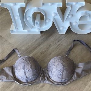 Rare Victoria’s Secret Grey Balconet Bra